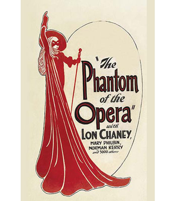 Le fantôme de l’opéra-impression de publicité rétro