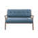 Desi Retro Button Tufted Loveseat