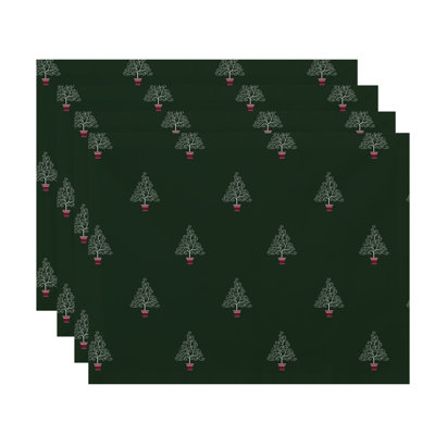 Polyester Floral Rectangle Placemat