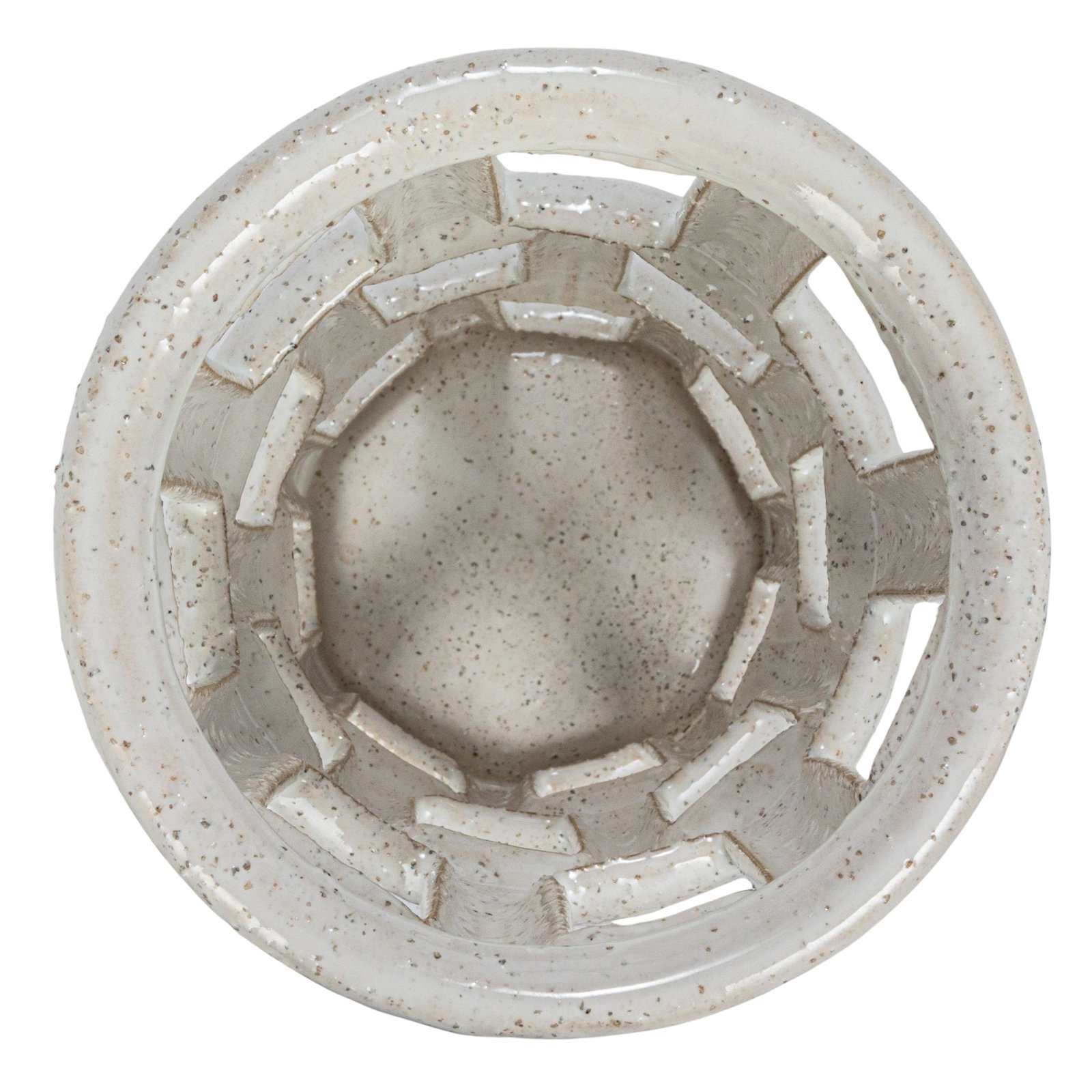 Zella Stoneware Lantern Candle Holder