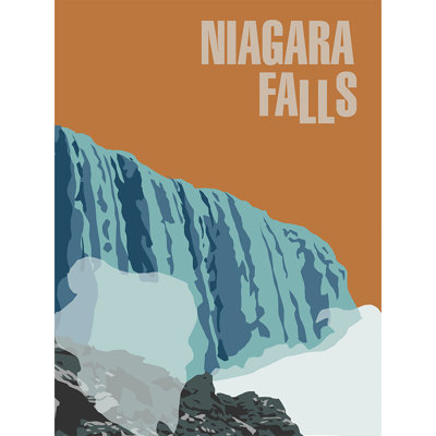 " Niagara Falls, Graphic Art Wrapped Canvas "