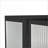 Cabinets Modern 23.62” Two-Door Wall Cabinet with Glass Doors, Two-Tier Storage &amp; Towel Rack – Black Iron + Tempered Glass | Contemporary | Entryway-168166799