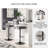 Lainah Swivel Upholstered Faux Leather Adjustable Height Counter Stool-66041736