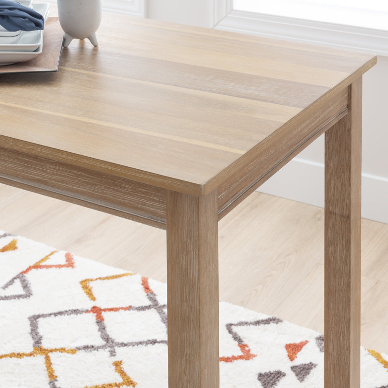 Table bistro Bartonville, H 36 po x L 47,25 po x l 23,75 po, Brun délavé
