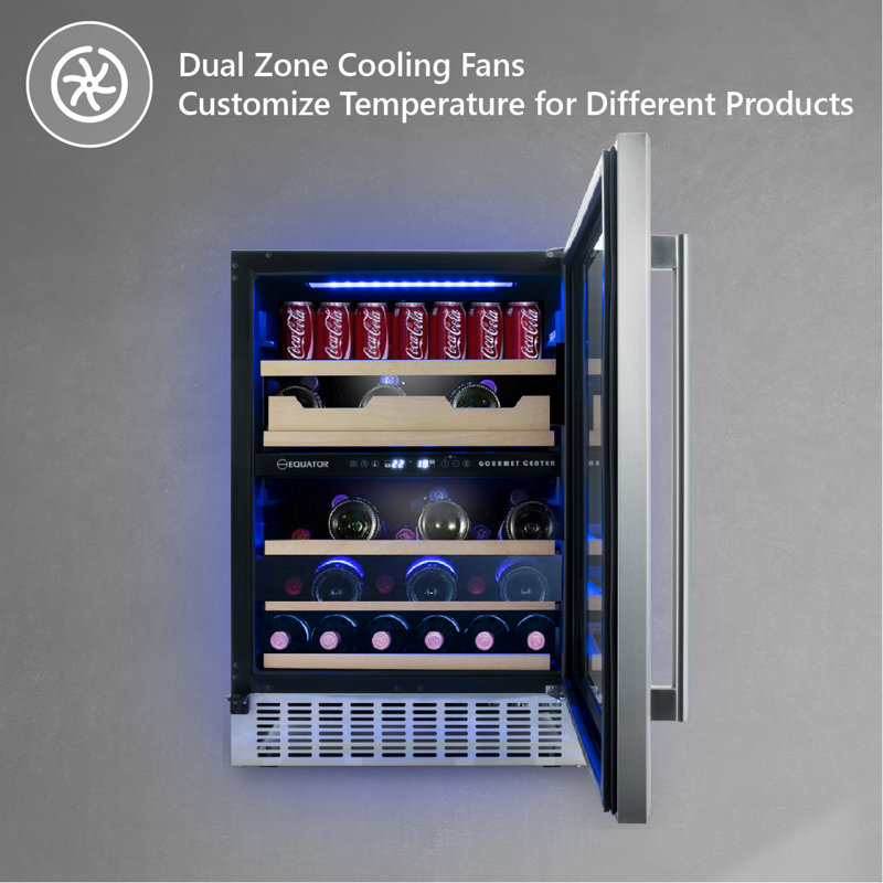 Luxury Stainless Steel Dual Zone Freestanding Gourmet Center