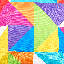 Geometric Print Indoor-Outdoor Cushion