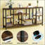 Table d'appoint attrayante, canapé rustique, console