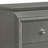 Metallic Grey Nightstand with 2 Drawers