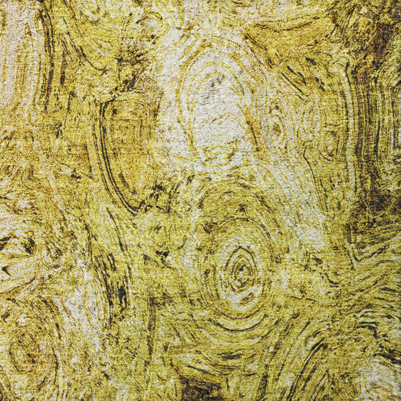 Tapis à poils longs lavable à la machine de qualité supérieure ADS579, Gold, 10' x 14'