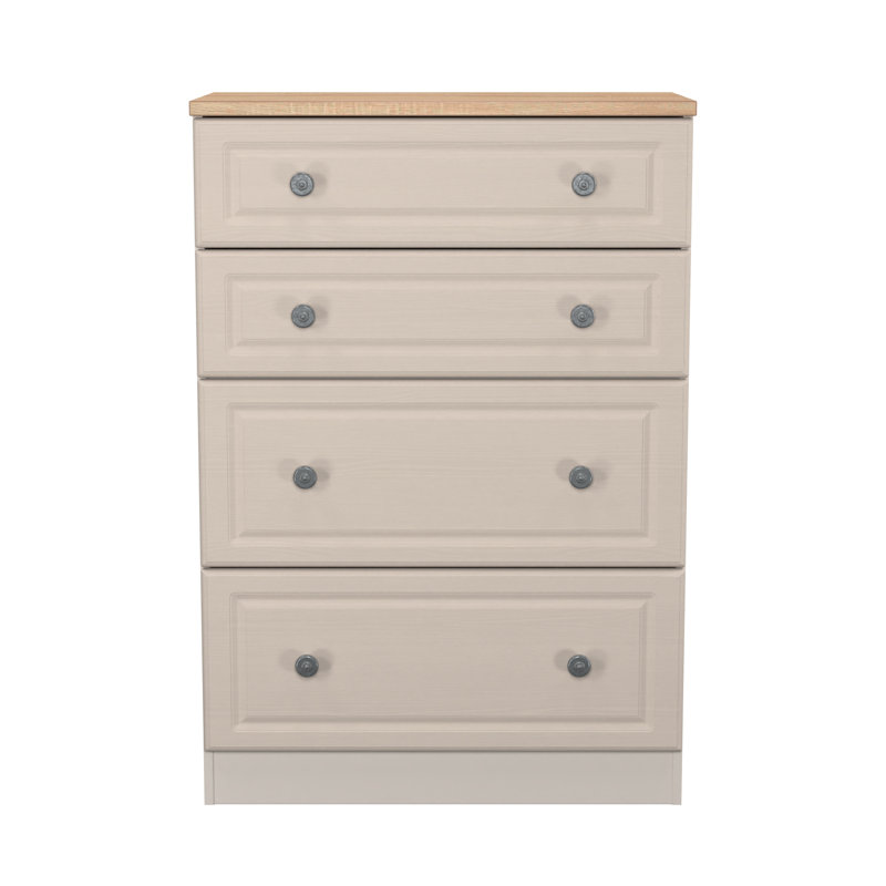 74 cm W Chest of 4 Drawers, Beige