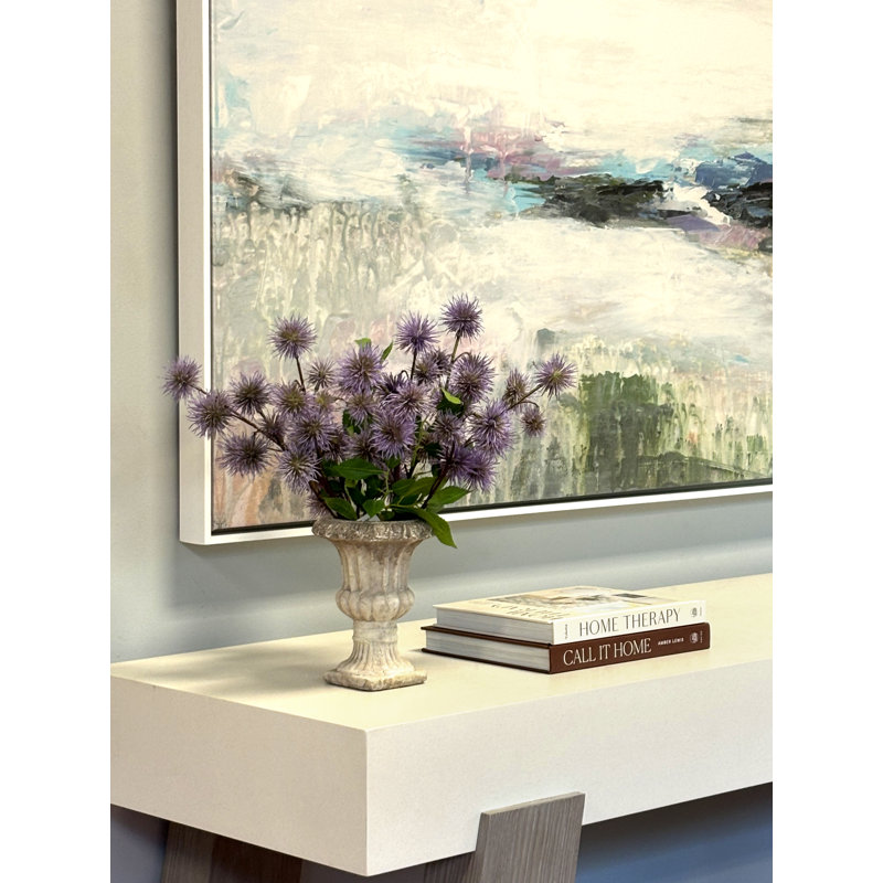 Thistle Arranged in a Ceramic Vase