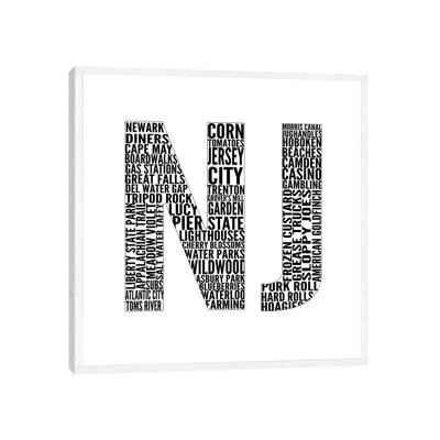 NJ Type - Print on Canvas
