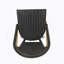 Tabourets de bar 4 pieds en aluminium noir avec repose-pieds