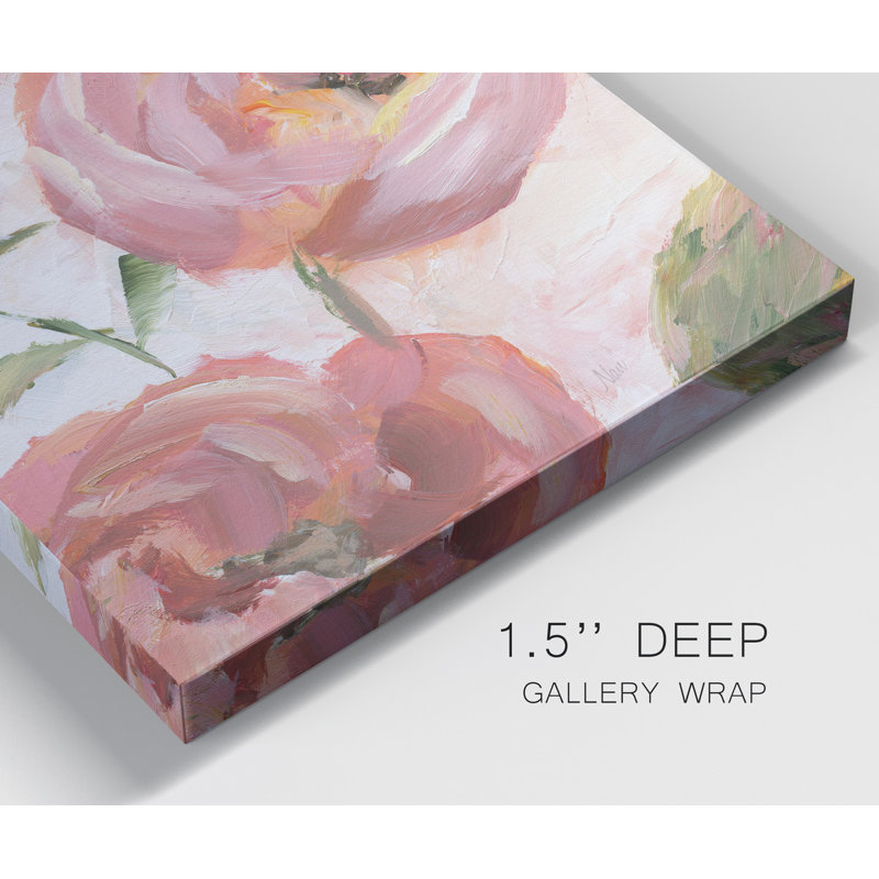 Blooming Coral III - Reproduction d'art sur toile tendue, H 16 po x l 8 po x P 1 po