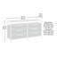 Commode 6 tiroirs Nova