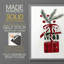 «Christmas Holiday Art» DCCCLXV, reproduction d'art encadrée - bois massif-883364247-883364254