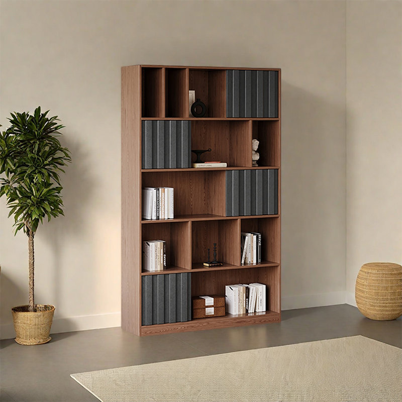 Petrimir, (5 tablettes) H 78,74 po x l 47,24 po x P 13,78 po, Brun
