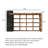 Grid Open Frame Solid Pine Console Table-2130040667