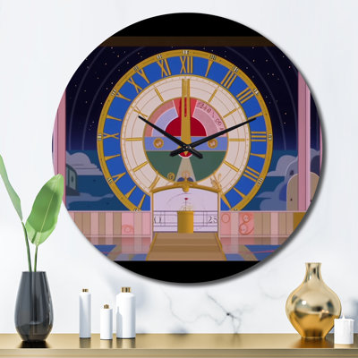 Horloge murale géométrique