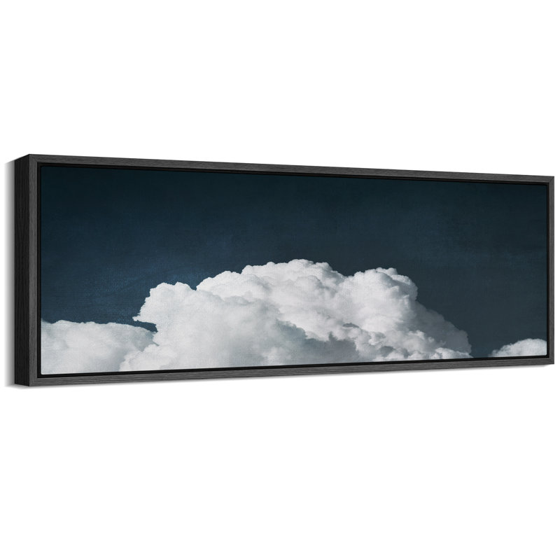 «Clouds Cumulus Cloud Elegance Majestic Sky Antique Retro Fine Art», reproduction d'art encadrée décorative