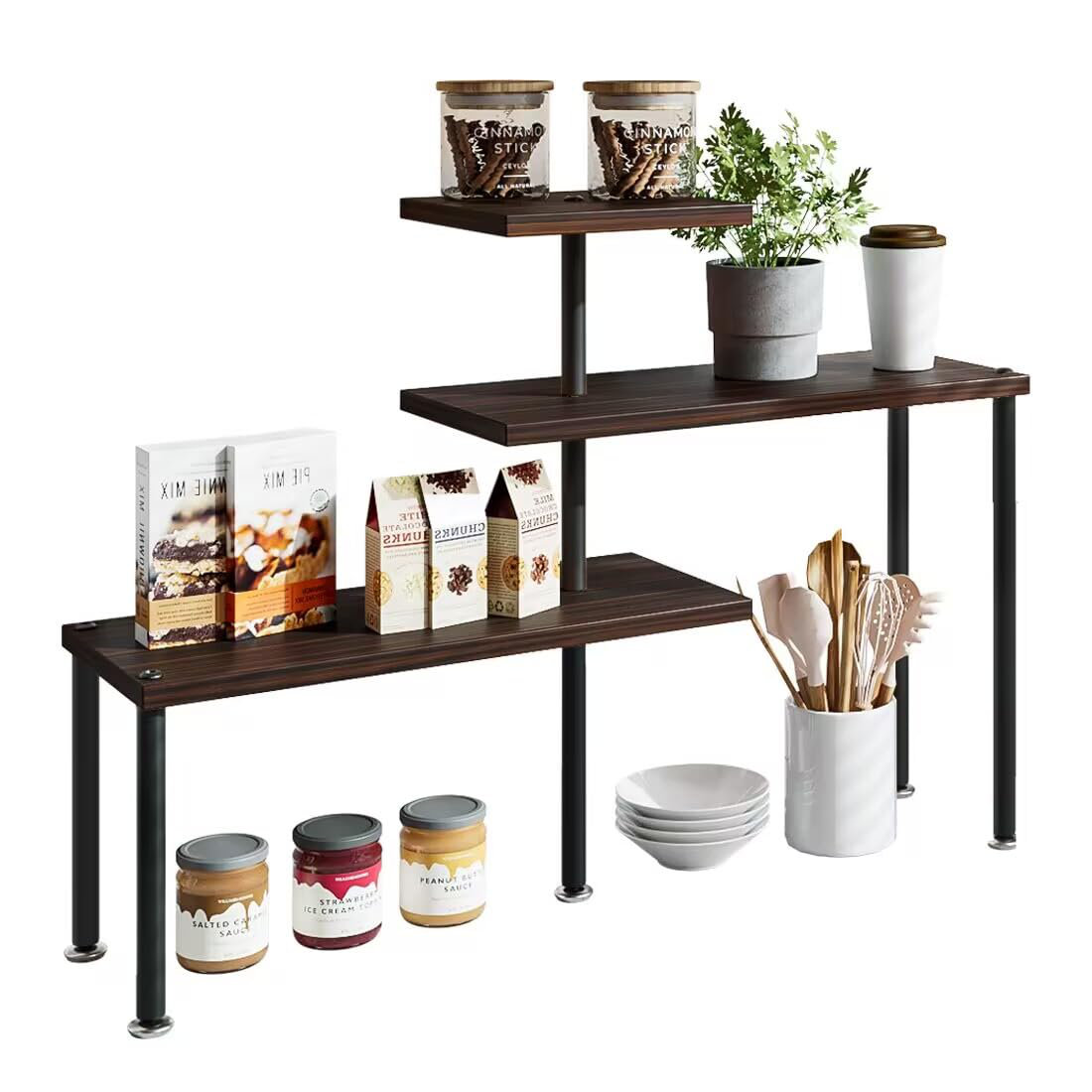17 Stories Countertop Organizer Organization 3 Tier Kitchen Corner ...