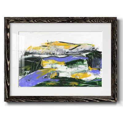 Silent Mountain I, reproduction d'art encadrée
