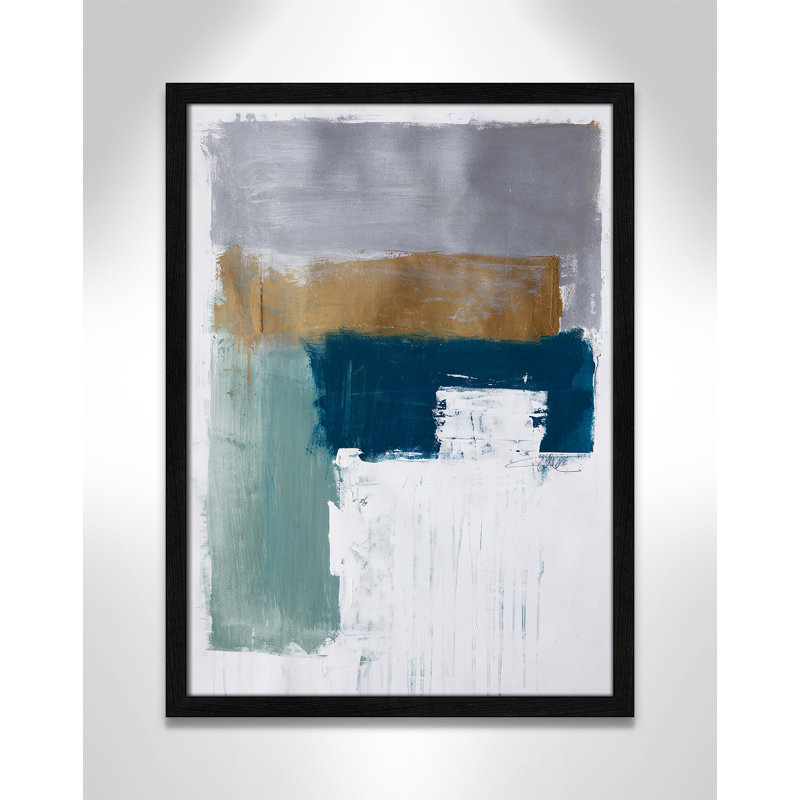 «Malibu Springs I Print» par Filippo Ioco, L 17 po x H 23 po, Grain de bois noir, Impression encadrée