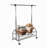 Chrome Metal Clothes Rack Extendable Bar