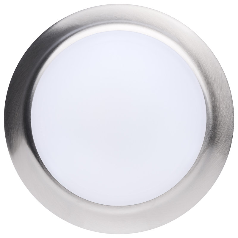 7 Inch LED Disk Light 27K/3K/35K/4K/5K CCT Selectable Brushed Nickel Finish, Brushed Nickel