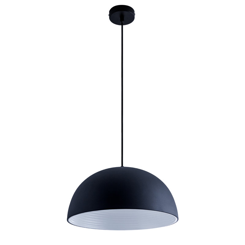 Heady 1 - Light Single Pendant, Black/White
