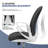 Computer Desk & Chair Set, Mid Back Mesh Chair And Laptop Table With Storage Bag For Home Office-1222216530