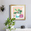 Growing Happy II - peinture encadrée-1690876868-1690876875