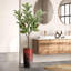 Arbre artificiel en fleur noire et blanche-104345532