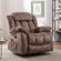 35" Wide Compact Swivel Rocker Recliner with Heat and Massage