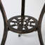 Ensemble de fonte bistro 3 pièces - aluminium, cuivre, métal élégant pour l'extérieur, cuivre