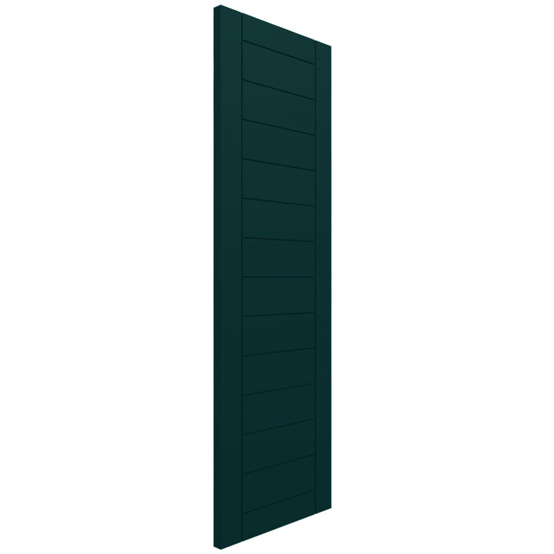 Volets de style moderne EnduraCore, L 12 po, 72"H, Vert thermique