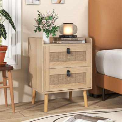 45cm W Manufactured Wood Bedside Table