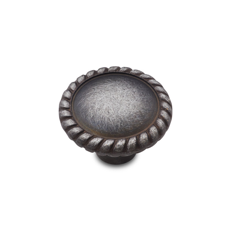 CK Series 1 1/4" Diameter Mushroom Knob, Distressed Nickel