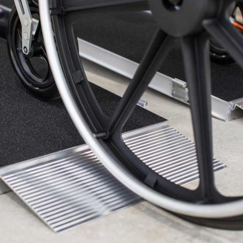 EZ-ACCESS 2 Foot SUITCASE Singlefold Portable Ramp w/ Surface That Resists Slips, 2 ft. accommodates 3"-7" rise