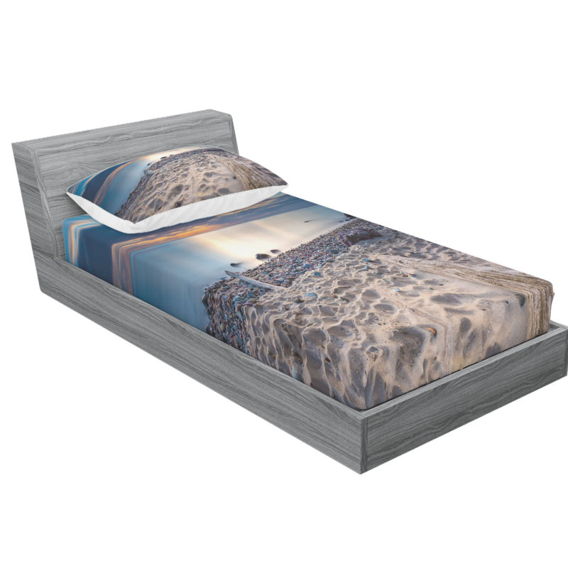Microfiber Sheet Set, Twin Sheet Set with 1 Pillowcase