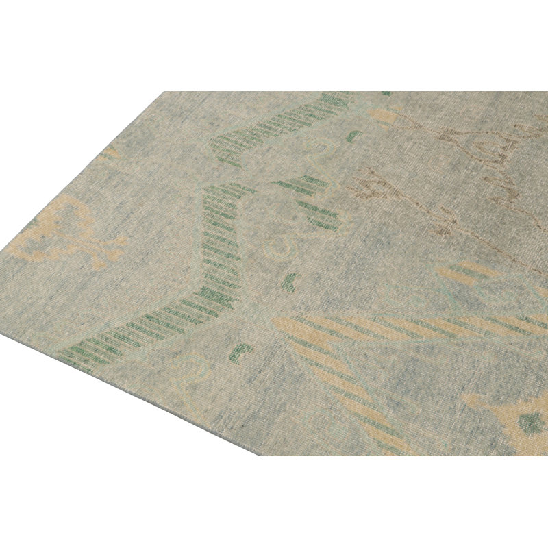 Distressed Homage Wool Geometric Area Rug, Rectangle 15' x 24'