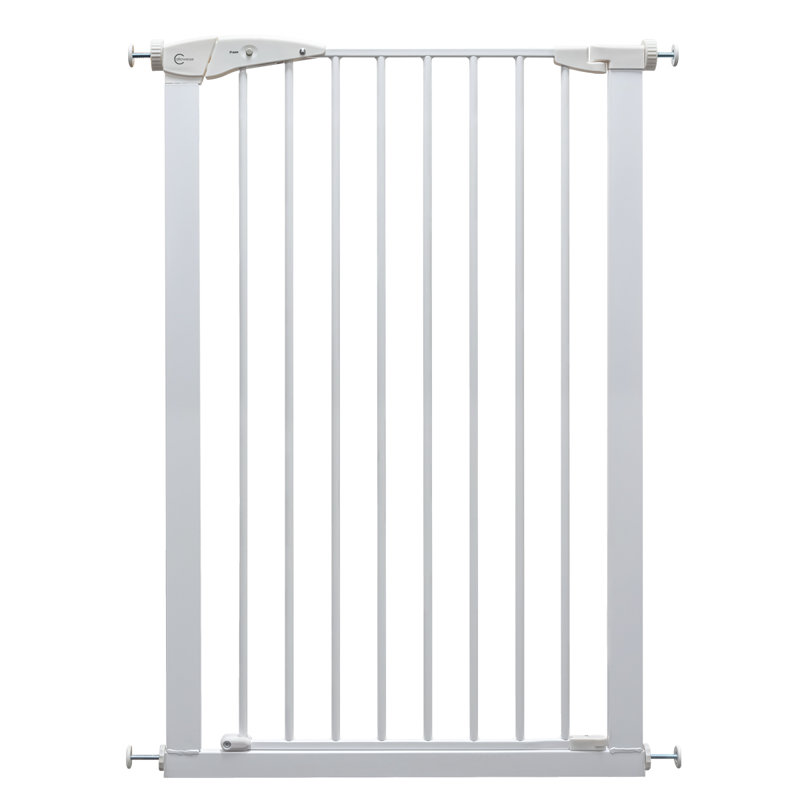 Darell Metal Pressure Mounted Pet Gate, White