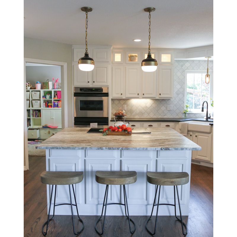 Taylor 1 - Light Unique/Statement Pendant, Dark Antique Brass/Matte Black
