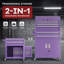 8 Drawers Rolling , 2-in-1 Detachable Metal Tool Cabinet with Lockable Wheels-840982009