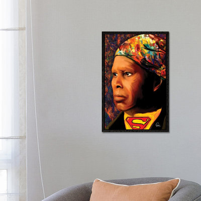 Harriet Tubman Superhero 1 Piece Wall Art on Canvas