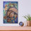  «Dreaming Squirrel» par Verena, art mural en verre acrylique, 12 po x 16 po