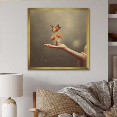«Blossoming Butterfly Blessing» sur toile