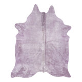 Solid Color Novelty 5' x 7' Leather Indoor Use Only Area Rug in Purple
