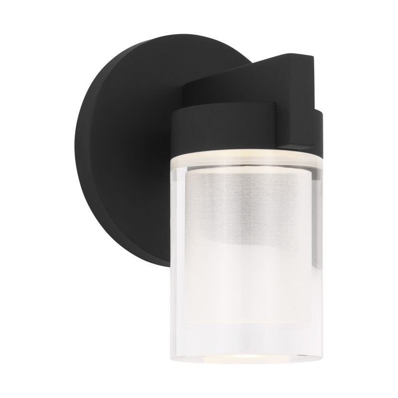 Esfera 1 - Light LED Armed Sconce, Nightshade Black
