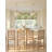 Brighton Upholstered Linen Counter Stool with Solid Wood Frame
